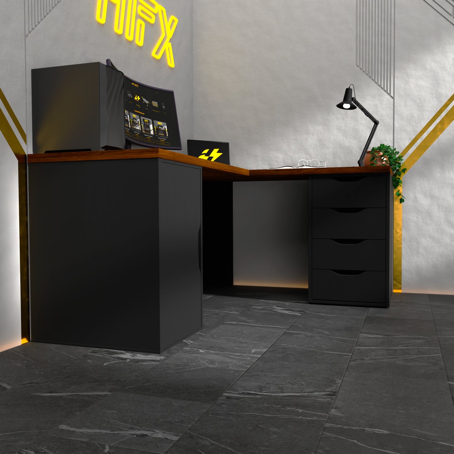 Ishtar Desk corner –  طاولة عشتار زاوية